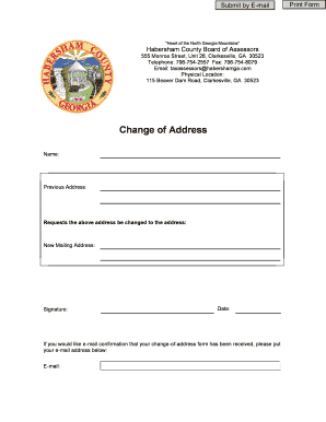 Georgia Change of Address Form