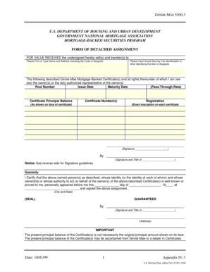 Ginnie Mae Form 5500.3