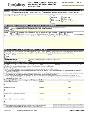 Piper Jaffray Asset Management Account Application