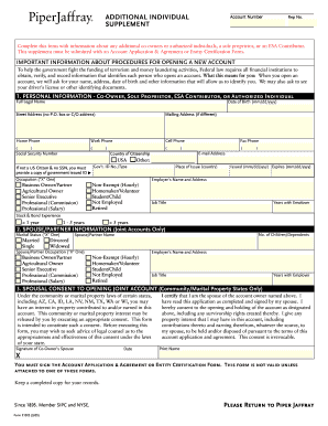 Account Opening Form
