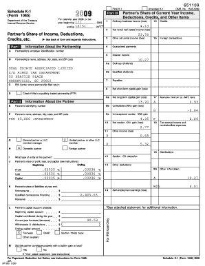 Schedule K-1 Form 1065