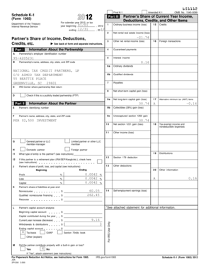 Schedule K-1 Form 1065