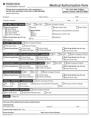 Medical Authorization Form