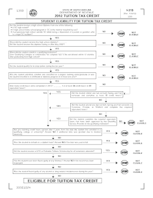 South Carolina Tuition Tax Credit Form I-319