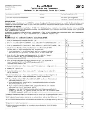 Connecticut Form CT-8801