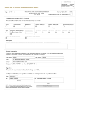 Years of residency tagalog - for Amendments *) 1 Form 19b-4 Page 1 of * 42 Proposed Rule Change by BATS Exchange Pursuant to Rule 19b-4 under the Securities Exchange Act of 1934 Initial * Amendment * Withdrawal Section 19(b)(3)(A) * Section 19(b)(2) * Section