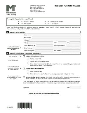 Request for Web Access