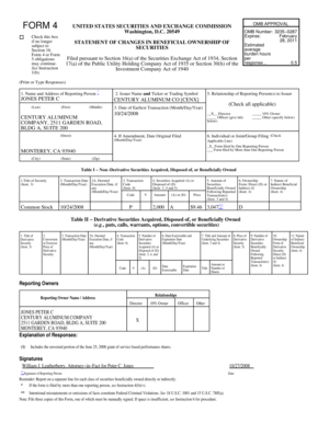 Form 4 SEC Beneficial Ownership