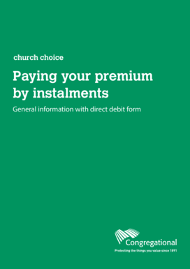 Church Premium by Instalments with Direct Debit Form