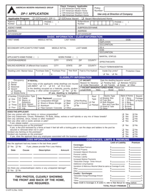 American Modern Home Insurance Application