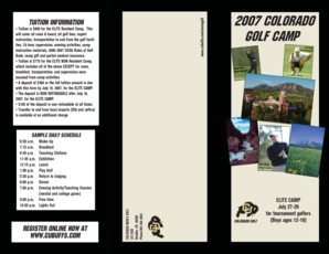 Download a camp brochure here! - CUBuffs.com