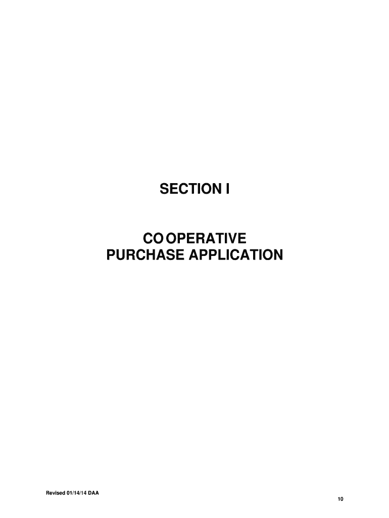 Purchase Application Preview on Page 1