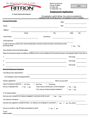Employment Application