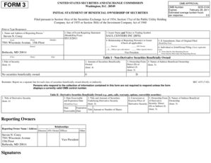 SEC Form 3 Beneficial Ownership