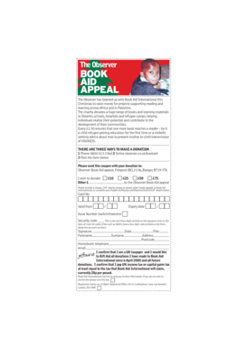 Observer Book Aid Donation Form