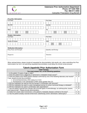 Tykerb Prior Authorization Form