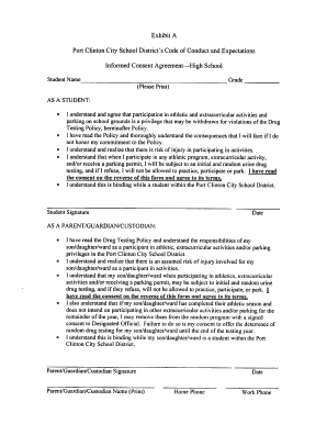 PCCS Drug Testing Consent Form.pdf - Port Clinton High School
