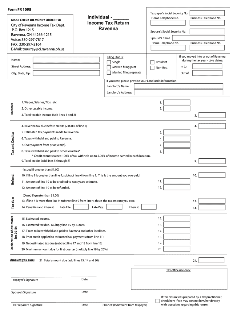 Tax ravenna Fill out & sign online DocHub