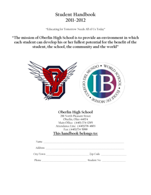 Oberlin High School Student Handbook
