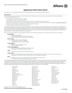 Allianz Life Agent Application