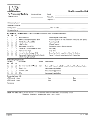 Insurance Application Checklist