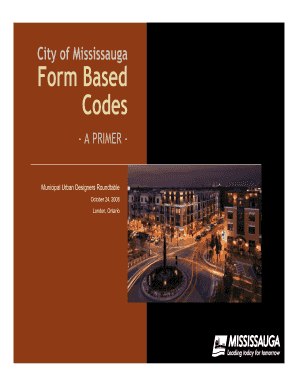 Fillable Online Form Based Codes - City of Mississauga Fax Email Print ...