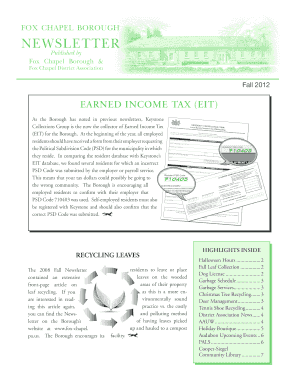 Pennsylvania Local Earned Income Tax Form
