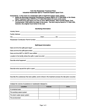 Spill upset form - City of York - yorkcity