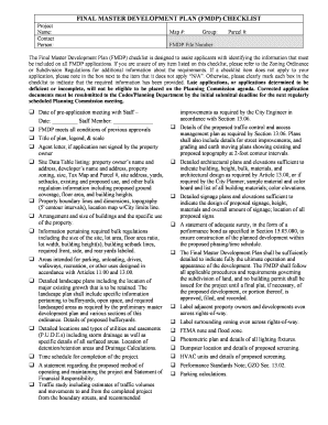 Final master development plan (fmdp) checklist - City of Gallatin - gallatin-tn