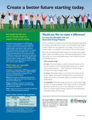 Renewable Energy Program Enrollment Form