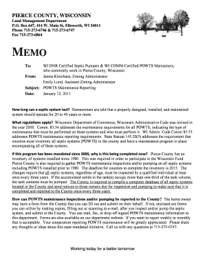 Pierce County POWTS Maintenance Report