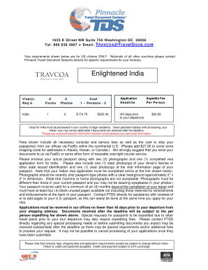 India Visa Application Form