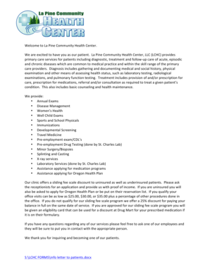 Patient Information Data Sheet