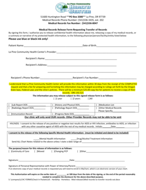 Medical Records Release Form
