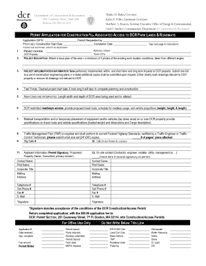 Massachusetts Construction Permit Application