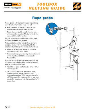 WorkSafeBC Meeting Guide
