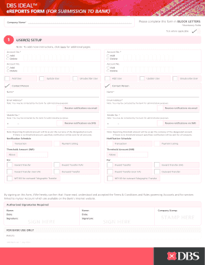 DBS IDEAL eReports Form