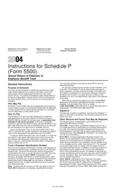 Instructions for Schedule P (Form 5500)