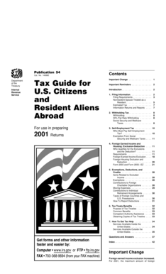 IRS Publication 54 Tax Guide