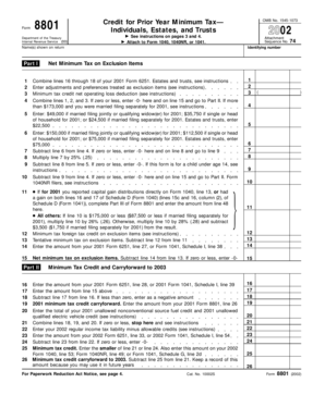 Form 8801 2002