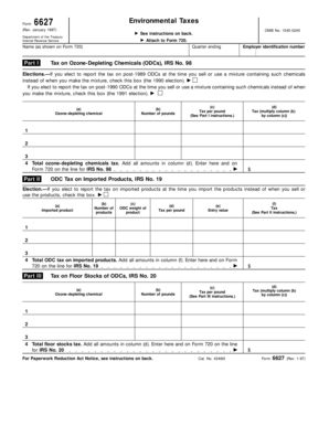 Form 6627 Environmental Taxes