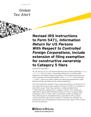Revised IRS Instructions for Form 5471