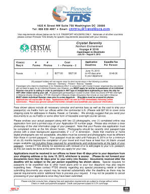Russia Visa Application Form