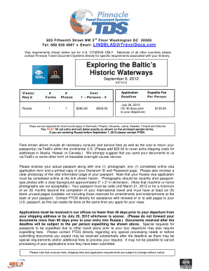 Russia Visa Application Form