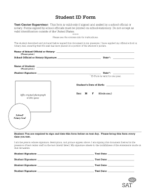 School Notary Form