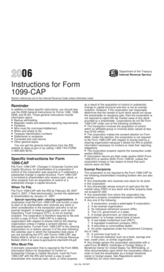 Instructions for Form 1099-CAP