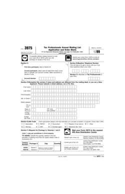 IRS Form 3975 Application