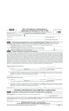 IRS Form 8878 Signature Authorization