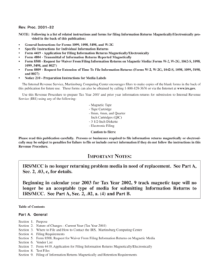 IRS Revenue Procedure 2001-32