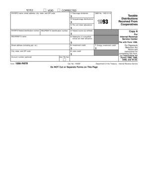 IRS Form 1099-PATR